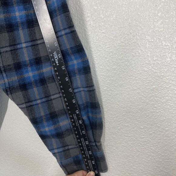Field & Stream Shirt Mens XL Blue Gray Plaid Flannel Button Up Outdoor Workwear - Picture 8 of 16